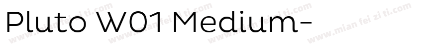 Pluto W01 Medium字体转换
